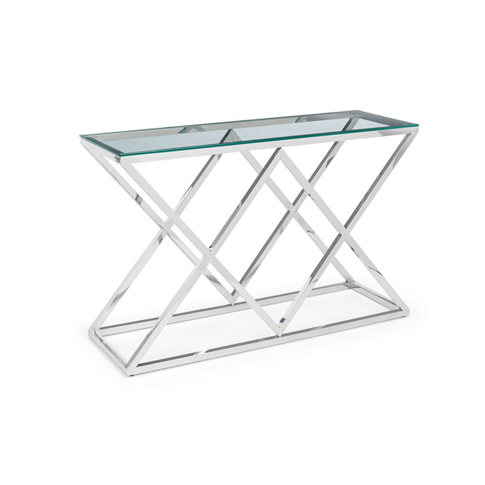 Biarritz Glass Top Console Table - Click Image to Close